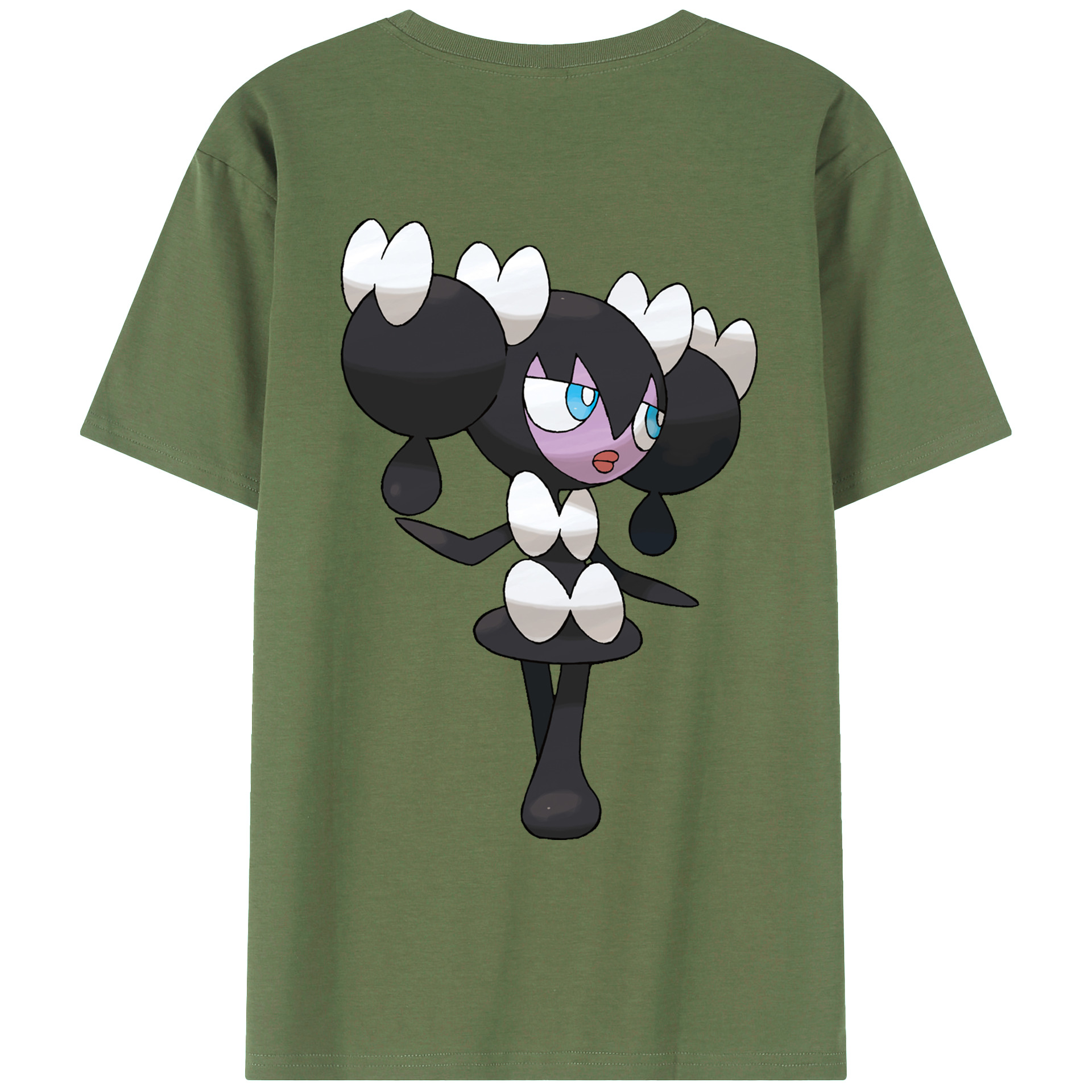 （画像用） ポケットモンスター Pokémon 綿100％ メンズ半袖Tシャツ（バックプリント） 通気性